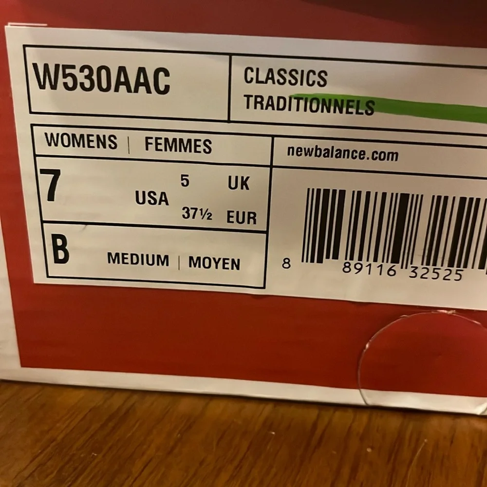 New Balance 530 Shoes Sneakers W530AAC new Women’s Size 7